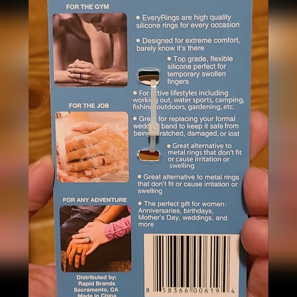 Silicone Rings Size 8.5 - 9 - Picture 4 of 4